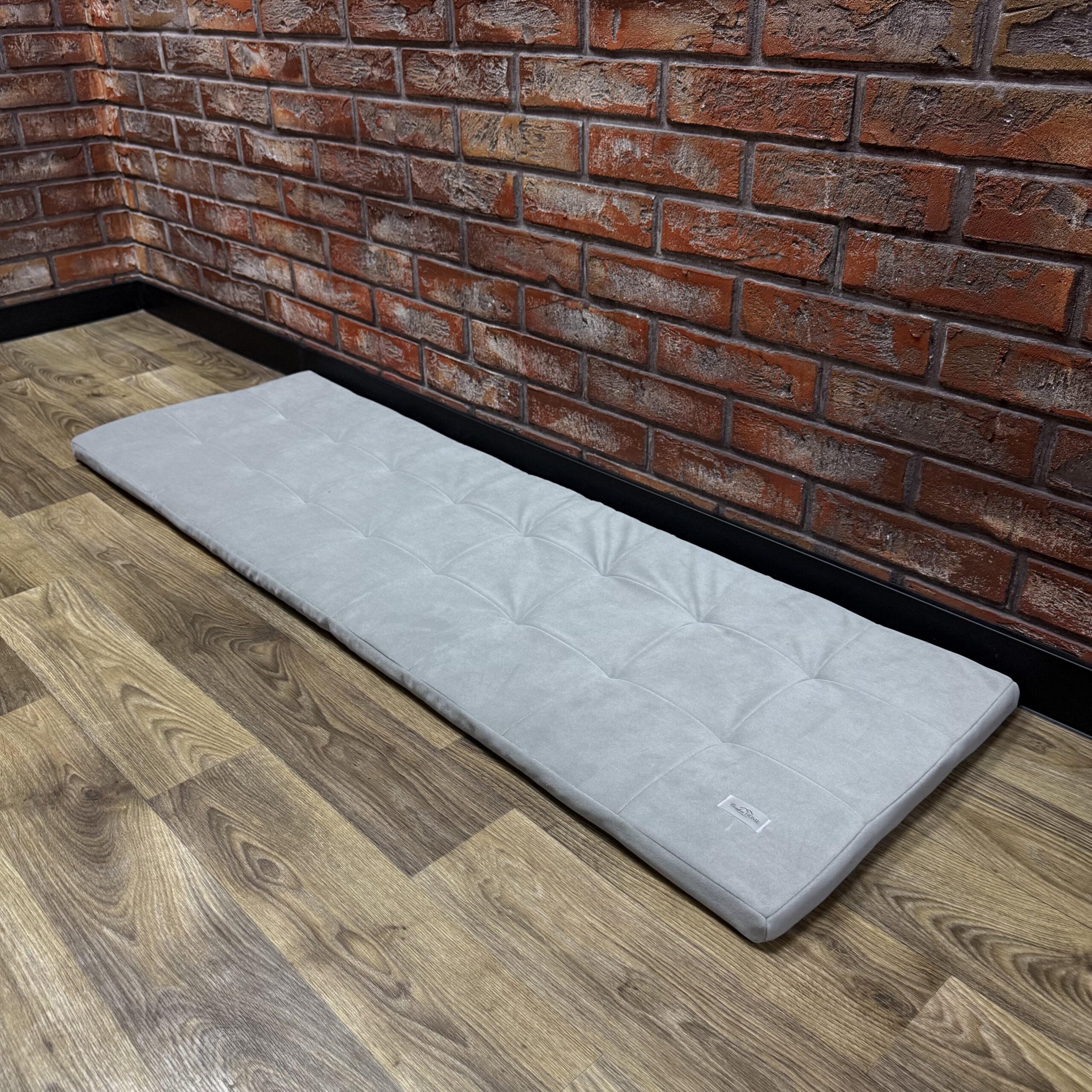 Матрас Comfort Home со стяжкой на подоконники/каркасы/поддоны/садовую мебель велюровый 120х40х10 см