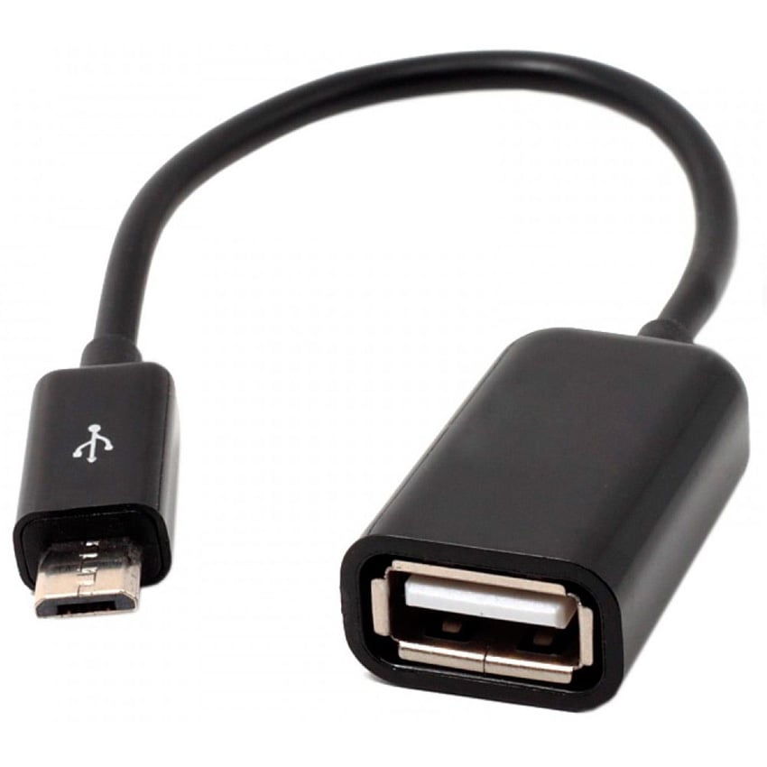 Кабель CARPRIE OTG Micro USB to USB 17 см Black