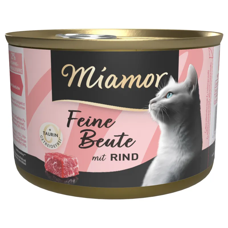 Корм влажный для кошек Miamor Feine Beute Rind с говядиной 185 г (30329236) Корм влажный для кошек Miamor Feine Beute Rind с говядиной 185 г (30329236)