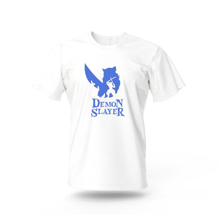 Футболка Иноске Хашибира "Demon Slayer" M Белый (16570)