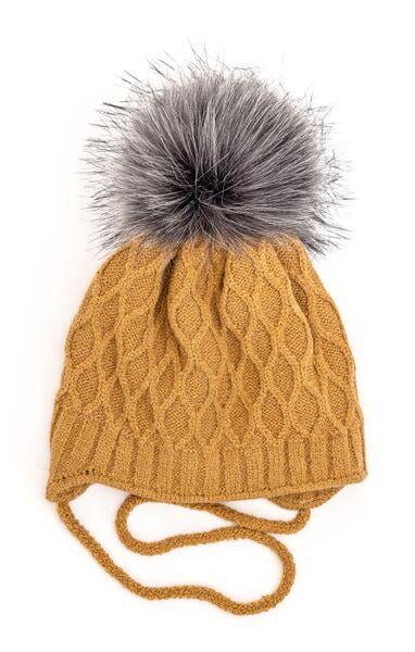 Шапка детская для мальчиков Робин D880 флис 44-48 см Кирпичный