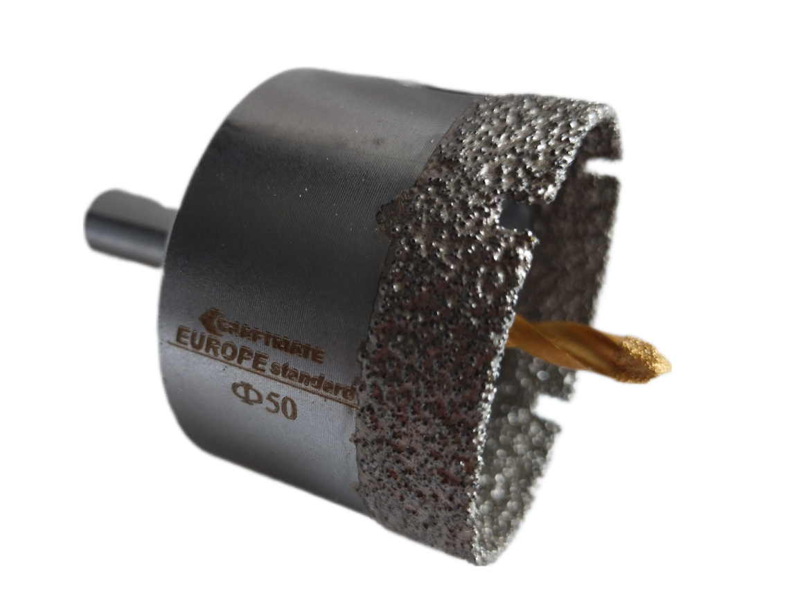 Сверло алмазное Craftmate 50 мм по керамограниту с направляющим (50CR-Napr)