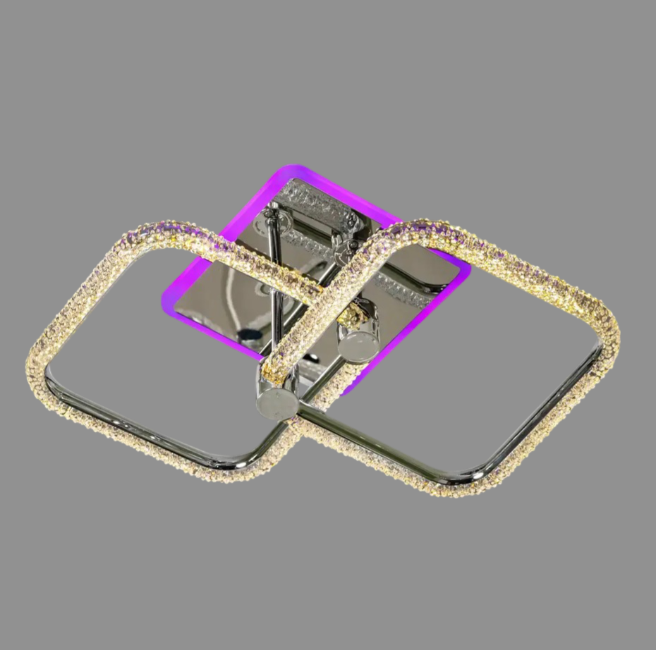 Люстра светодиодная Svet 48W+12W 3000-6000К Хром (SC-2117/2C CR PK/BU/PL)