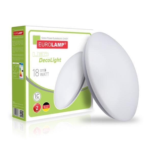 Светильник накладной LED Eurolamp круглый 18W 4000K (24575944)
