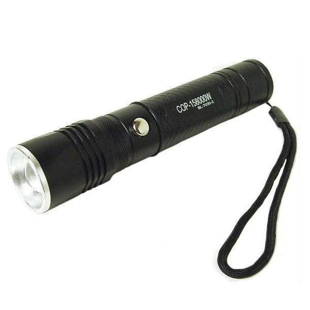 Фонарь на аккумуляторе BL-7030-2 ручной с ультрафиолетовой подсветкой (004252)
