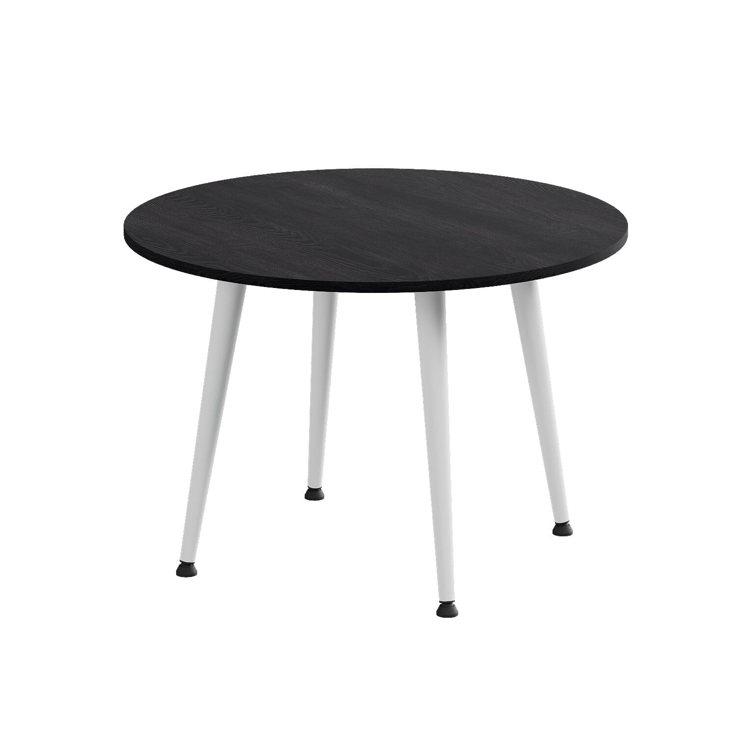 Журнальный стол круглый Ferrum-decor OPTIMA 2 ножки конусные металл/ДСП 16 мм 450x670x670 мм Белый/Каштан Арвадонна (FRD-107549)