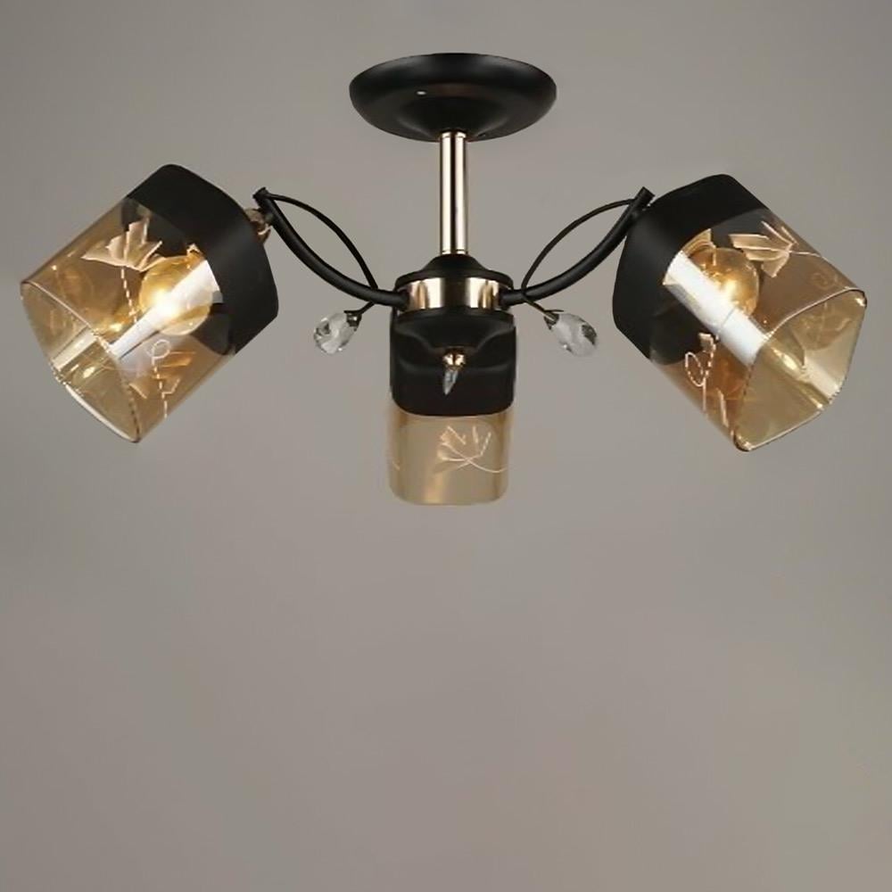 Люстра потолочная Light House SRS-19236/3 Черный/Золотой