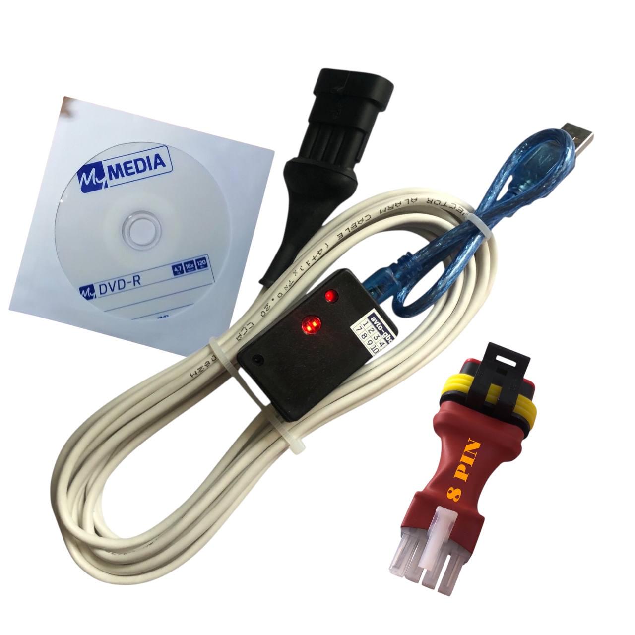 Кабель ГБО Tamona 4-х пиновый и 8-ми пиновый на чипе FTDI с индикацией для настройки ГБО Tamona