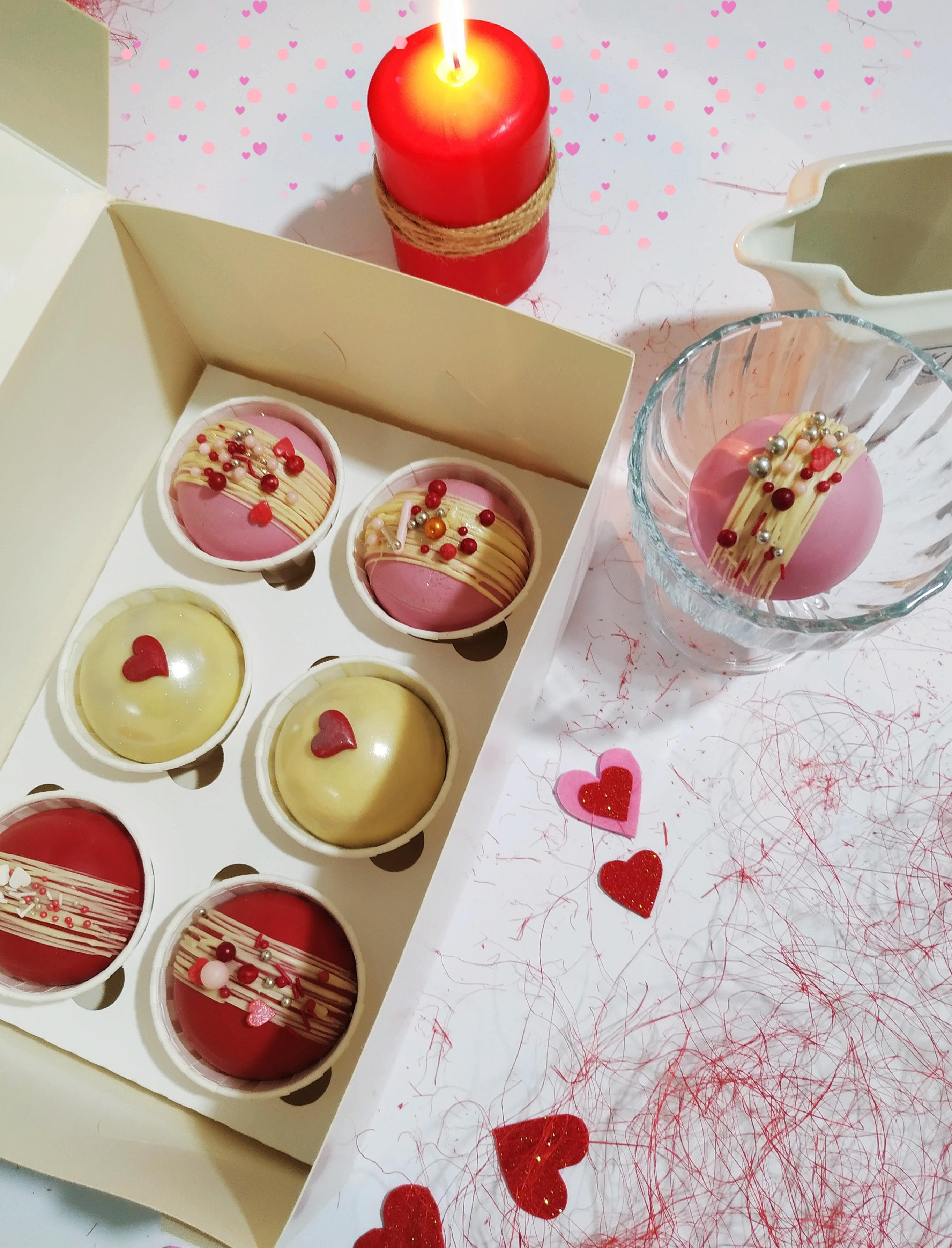 Набор шоколадных бомбочек Mr.Plum Классический для любимых 6 шт. d 5,5 см 240 г - фото 3