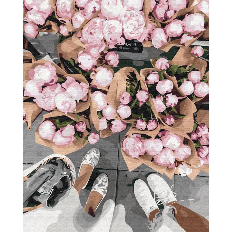 Картина по номерам Brushme Ярмарка пионнов 40x50 см (BS53320) Картина по номерам Brushme Ярмарка пионнов 40x50 см (BS53320)