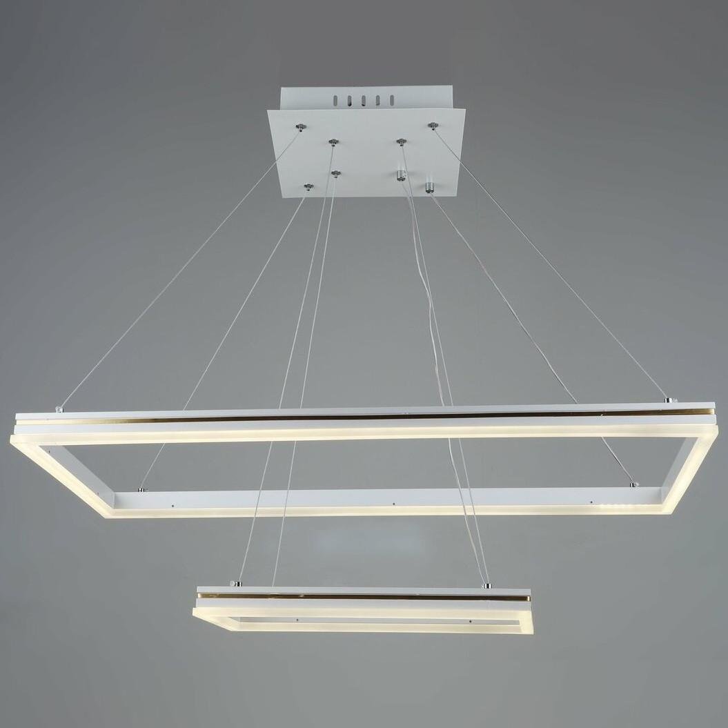 Люстра светодиодная Sirius на два плафона 72W 3000-6500К Хром (B YH549/2)