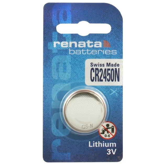 Батарейка литиевая Renata CR2450N 3V (2228) Батарейка литиевая Renata CR2450N 3V (2228)
