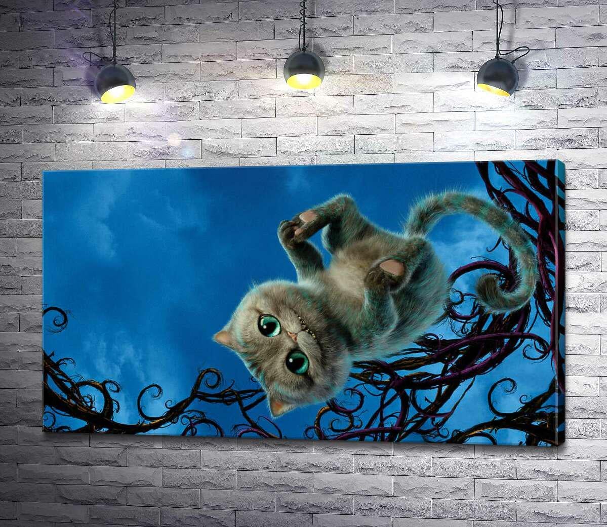Картина ArtPoster Чеширский кот широко улыбается на постере к фильму Алиса в стране чудес 130x74 см Модуль №1 (000887)