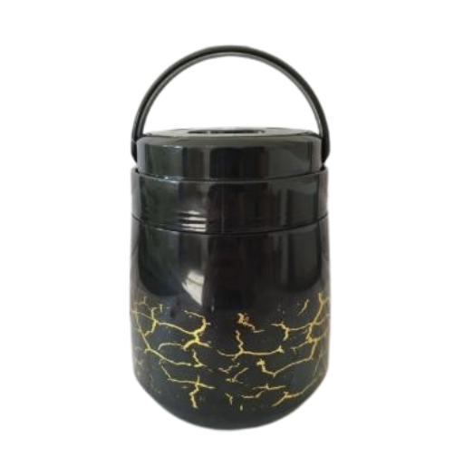 Термос харчовий зі скляною колбою Stenson A610/MT-0780 1 л Чорний (52ff4901)