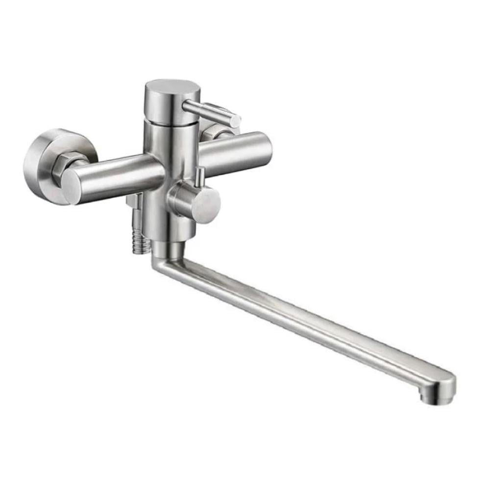 Змішувач для ванни Zegor SAP 7-B090 нержавіюча сталь L 350 мм (320155)