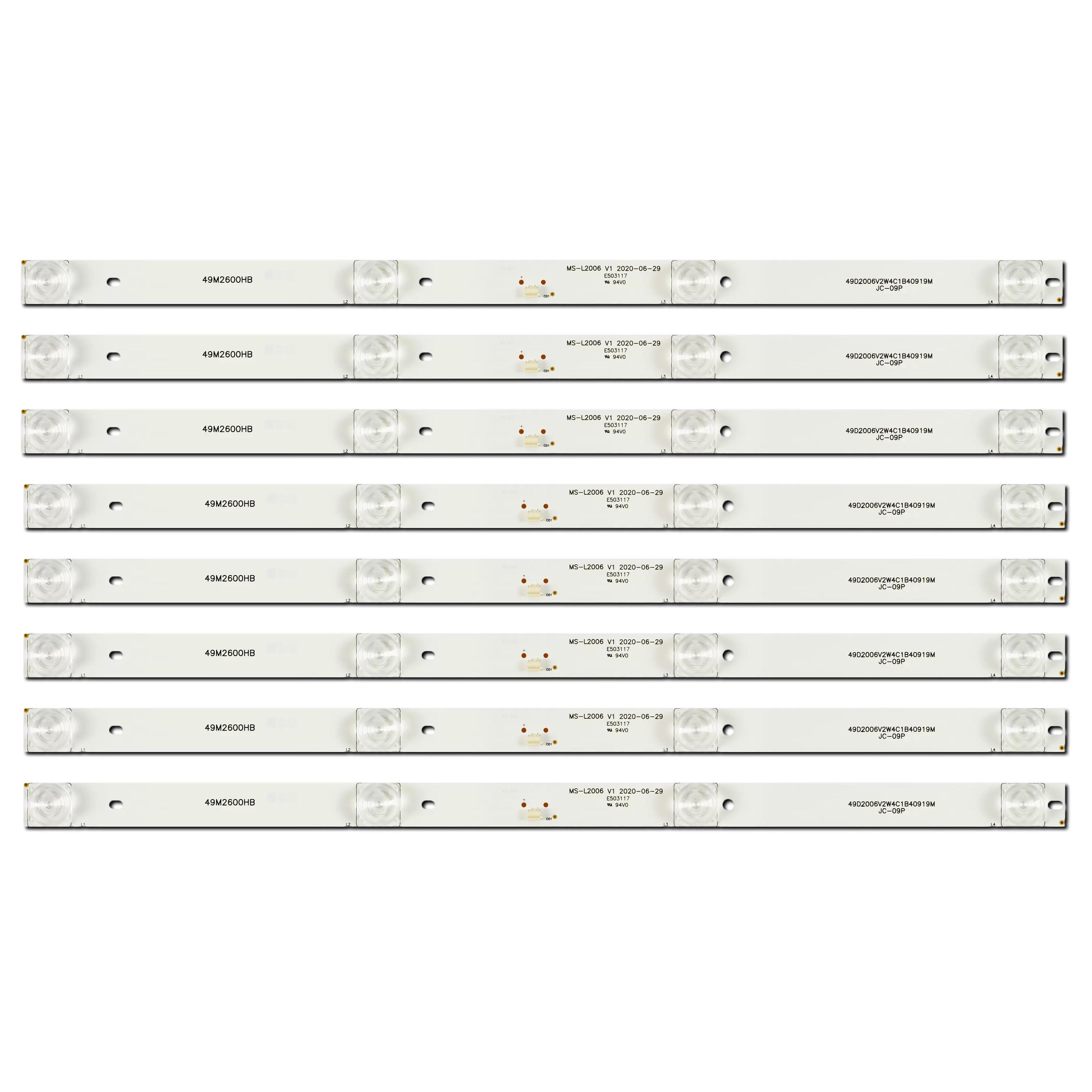 Комплект LED подсветки для TV MS-L2006 V1 3V MS-L2327 V1 CC02500D410V02 CC02500D410V07/50E20 8X4 4S1P 1410 0D20 50" 8 шт. (ART-14252)