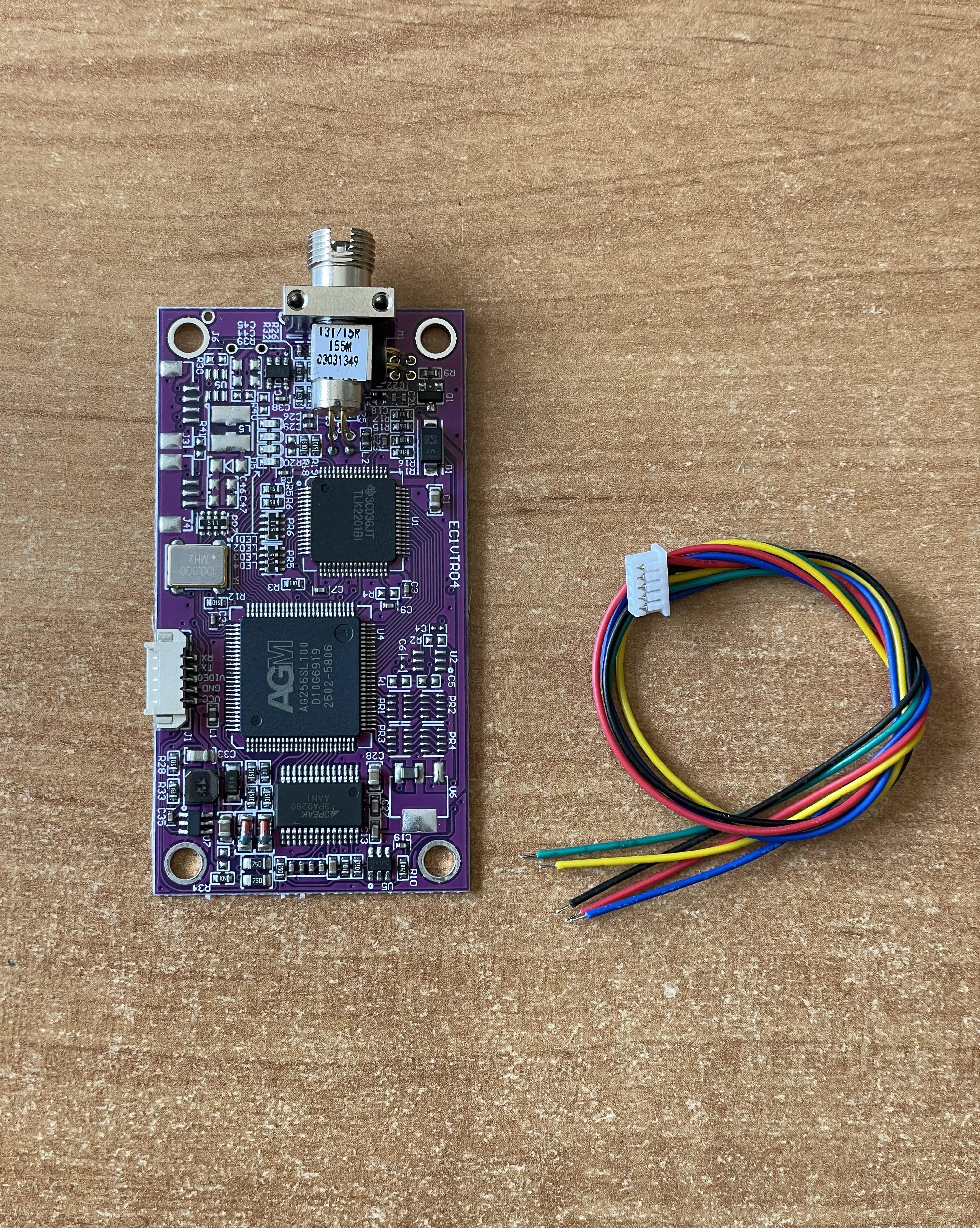 Медиаконвертер TX UART + видео 1080P AHD в оптоволокно FC/UPC одномодовый 5-28V для FPV дронов (00-00026841)