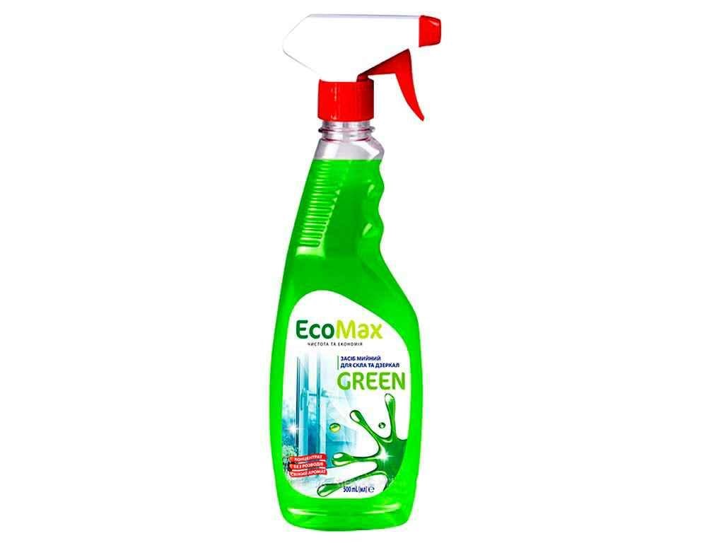 Средство для мытья стекол и зеркал EcoMax 500 мл GREEN (744522)