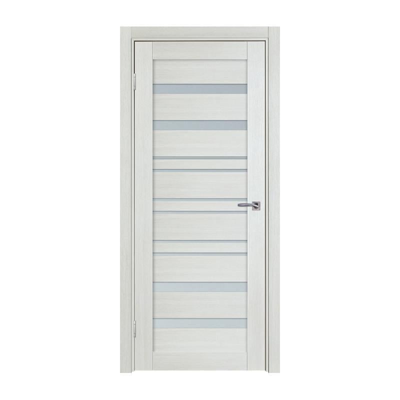 Дверное полотно TD ТД-412 L МДФ 2000х700 мм Дуб беленый/Белое стекло (5359517)