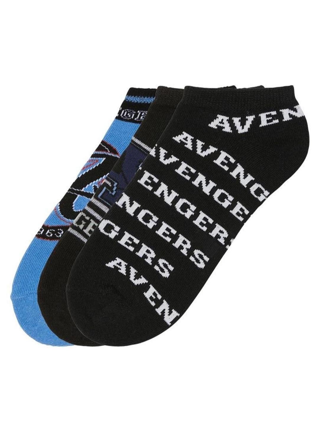 Набір дитячих коротких шкарпеток для хлопчика Marvel р. 39-42 3 пари Різнокольоровий (25060716B)