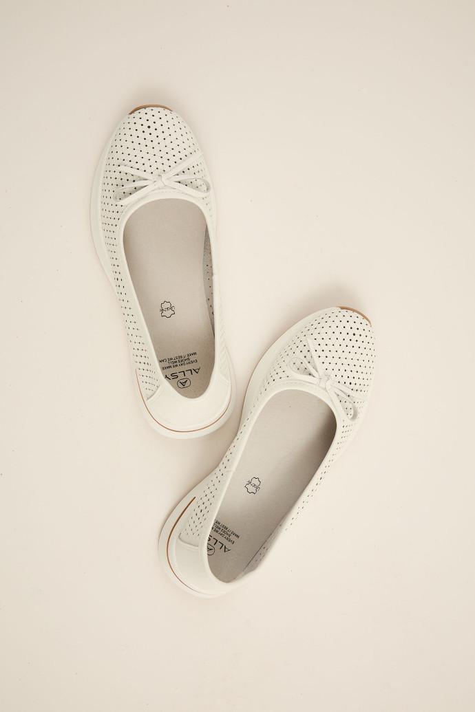 Балетки ALLSY кожаные р. 37 Белый (196788) - фото 3 Балетки ALLSY кожаные р. 37 Белый (196788) - фото 3