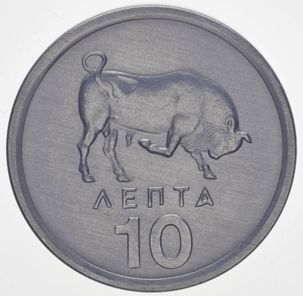 Коллекционная монета Греция 10 лепт 1978 AU-UNC (KM#113)