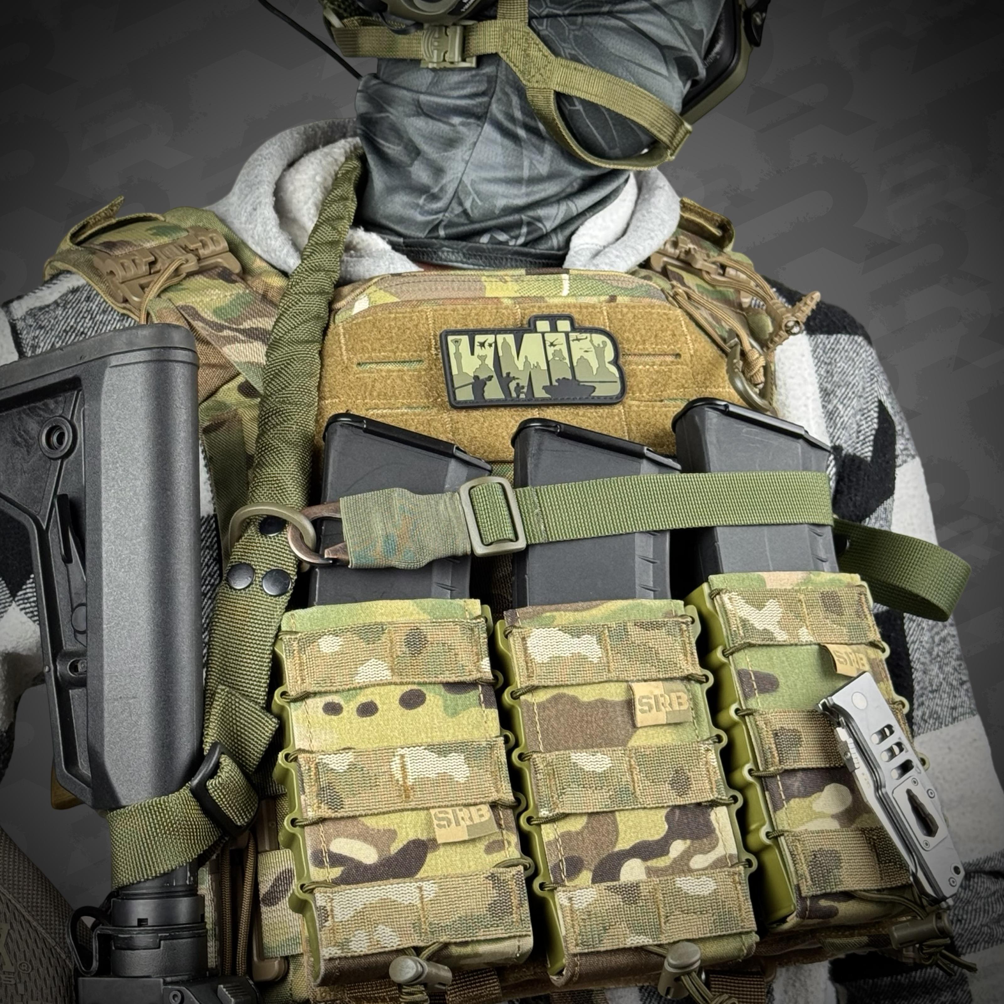 Ремінь для зброї одно/двоточковий еластичний Ragnarok FORSETI Олива - фото 5