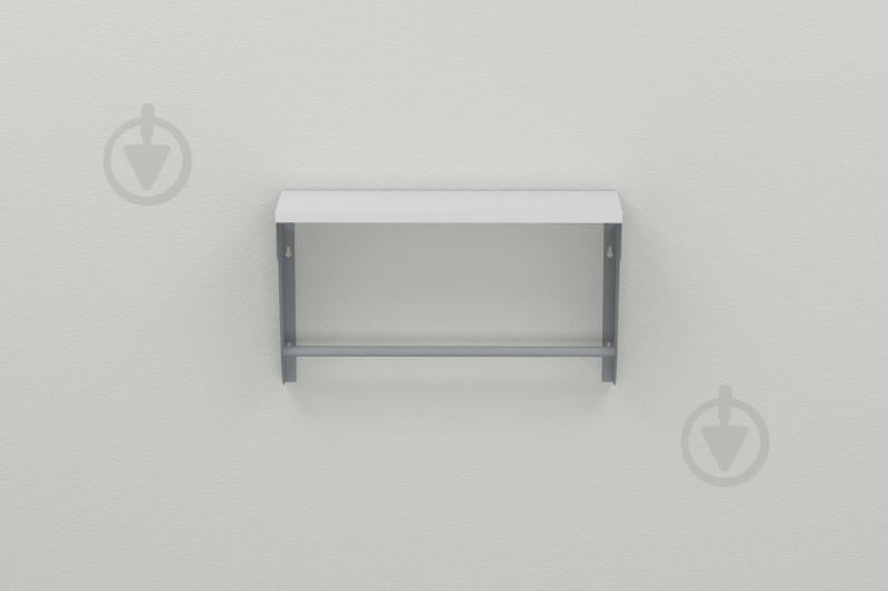 Полка настенная Ferrum-decor Свит 300x500x150 металл Серый ДСП Белое 16 мм (SVI0015)