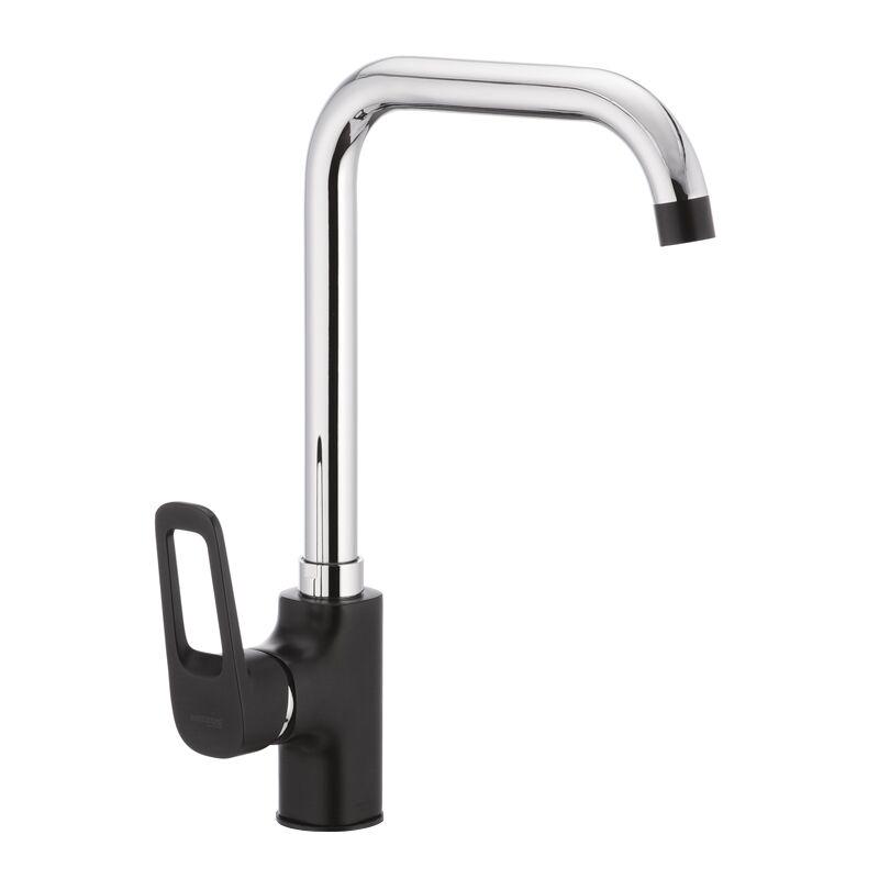 Смеситель для кухни Mixxus Nevada 014-G Black (MX0019)