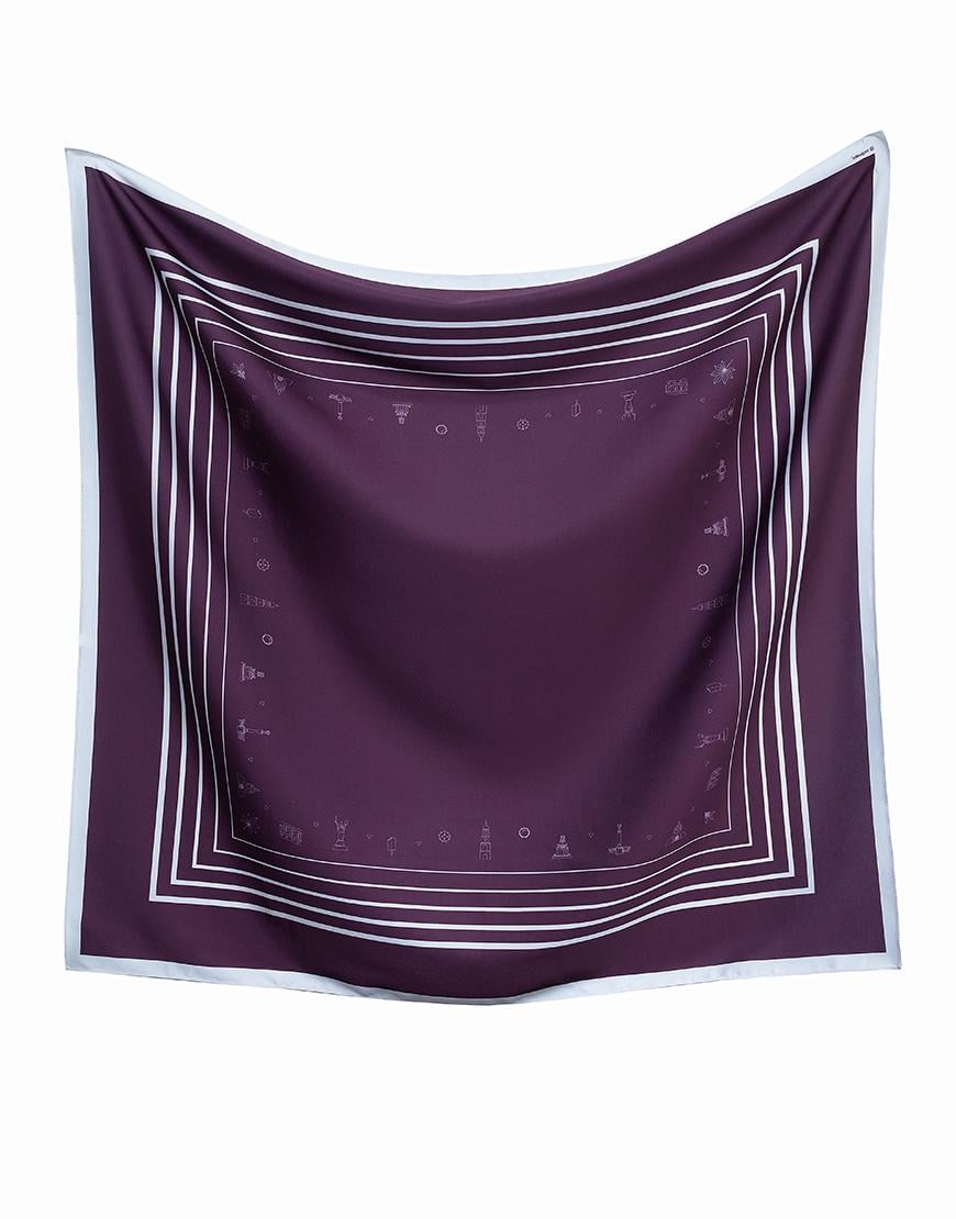 Хустка Мій Київ жіноча SOFT25 бордова One size Хустка Мій Київ жіноча SOFT25 бордова One size