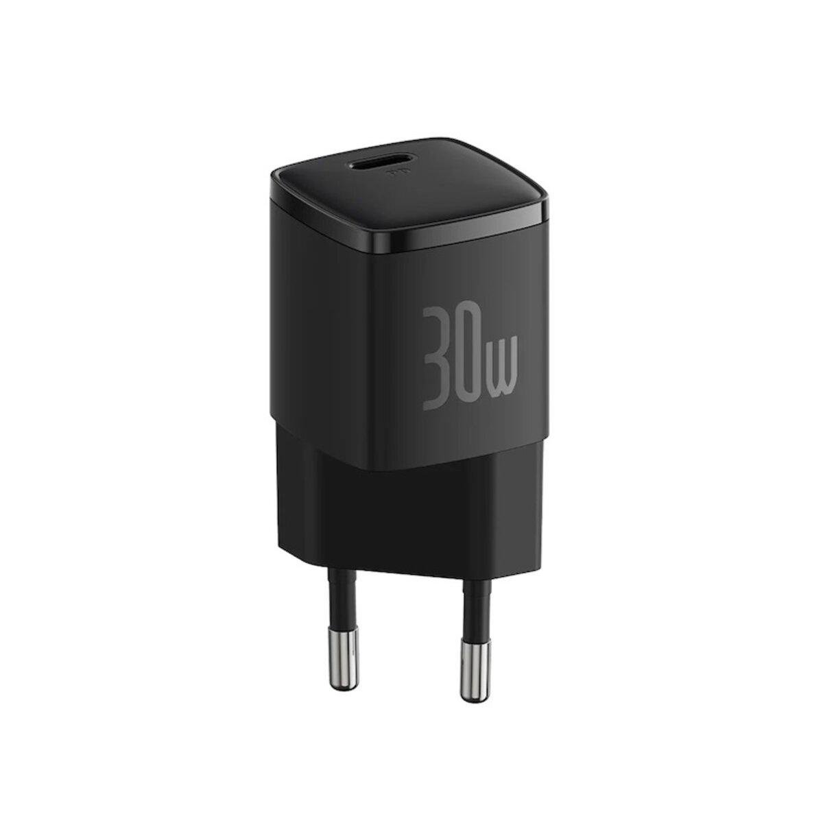 Зарядний пристрій BASEUS Cube Pro Fast Charger 1xType-C 30W EU Black (CCXF000301)