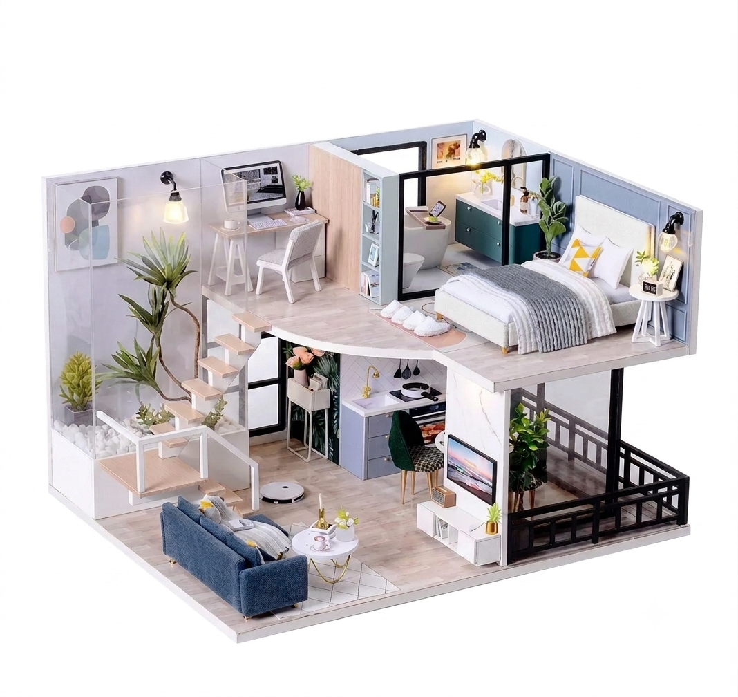 Конструктор румбокс DIY Cabin 3D Дом (L-032)