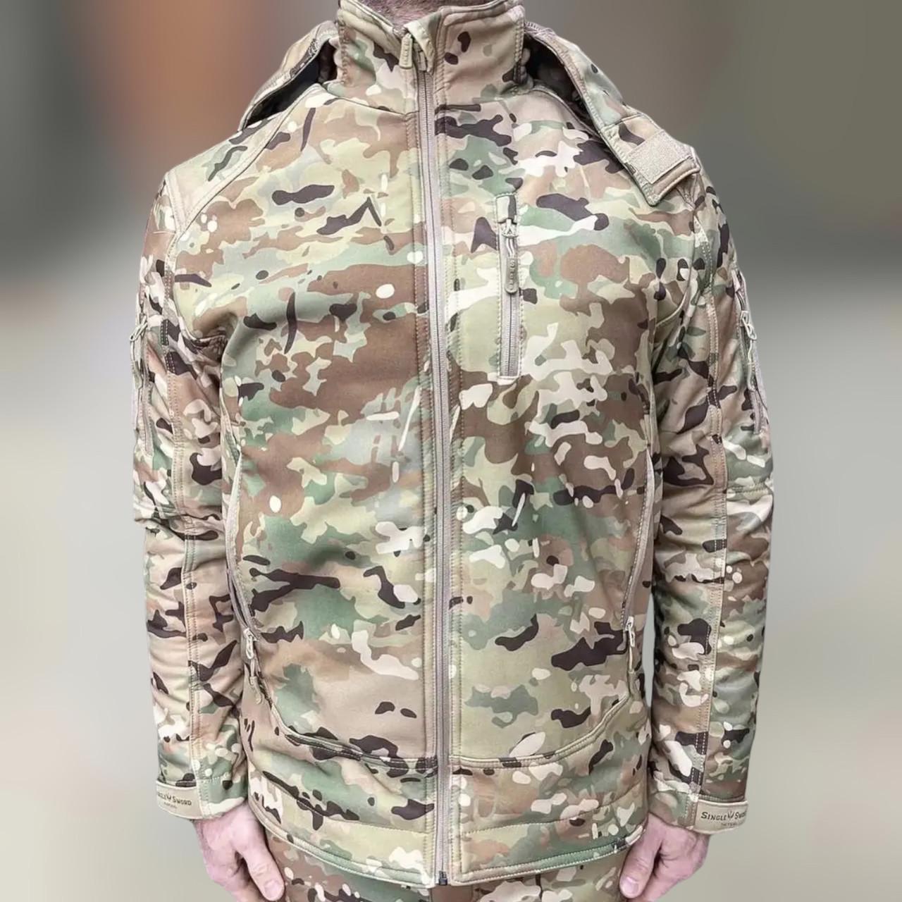 Куртка зимняя Single Sword Softshell L Мультикам (242784)