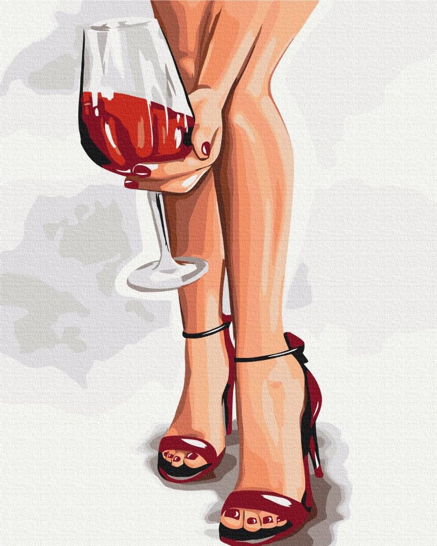 Картина по номерам Brushme Премиум Грационный бокал 40x50 см (PBS53449)