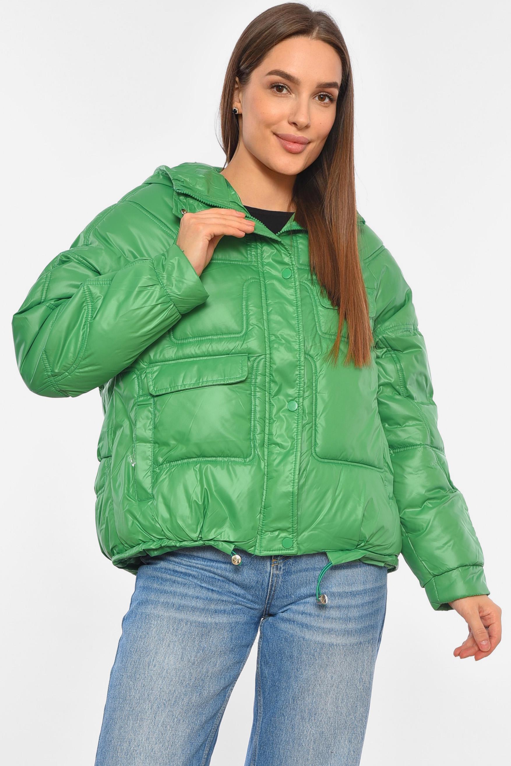 Куртка женская демисезонная L Зеленый (192039)
