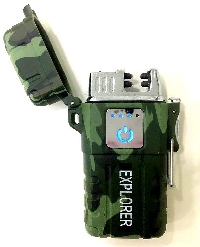 Зажигалка электроимпульсная Lighter Explorerй usb карманная с сенсорным управлением (3947)