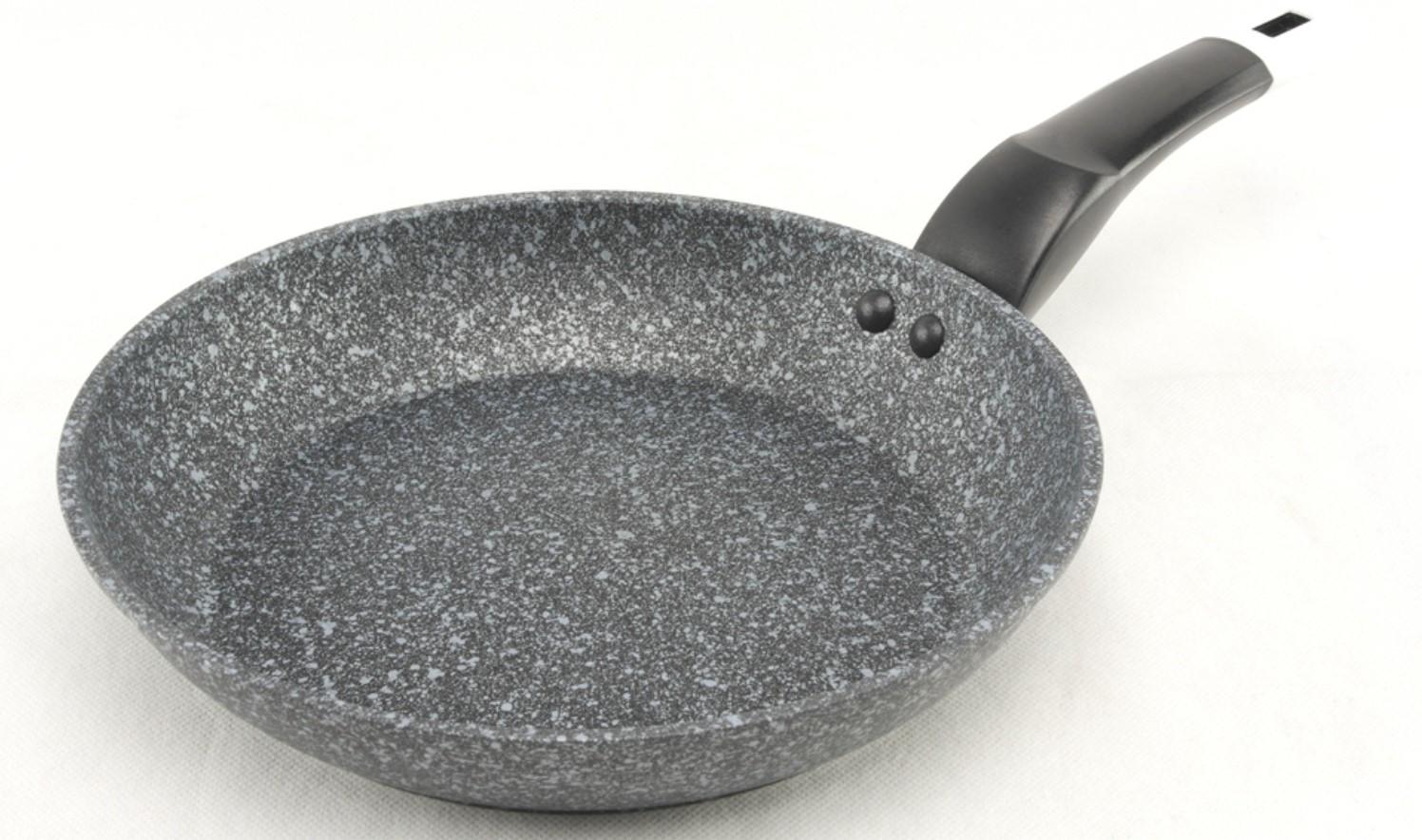 Сковорода с крышкой APLUS 1480 с крышкой и гранитным антипригарным покрытием 22 см (AWN-00355) - фото 2