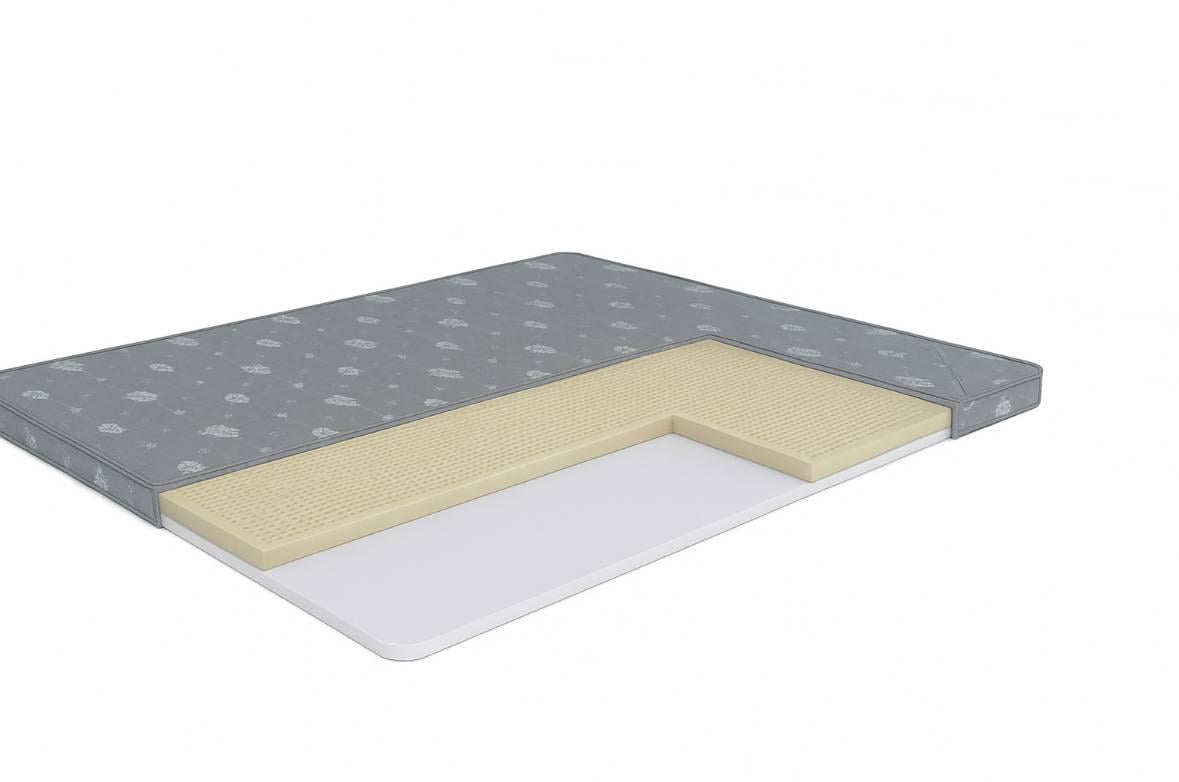 Топер Simple Soft латекс матрас двухсторонний 145x200х6 см Серый