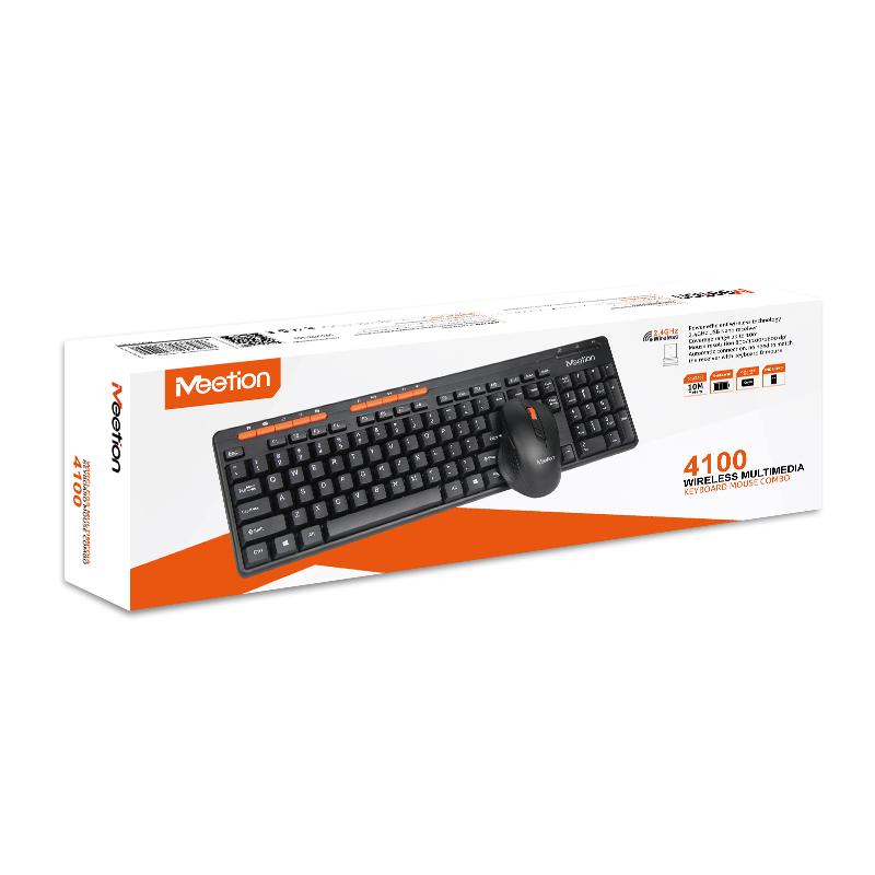 Комплект Combo Meetion 2в1 Keyboard/Mouse Wireless 2.4 G MT-4100 RU/EN раскладки (554452) - фото 4