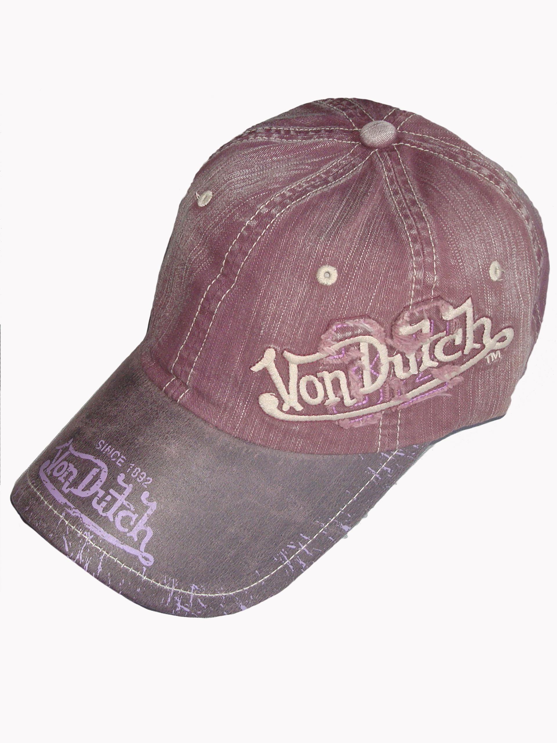 Кепка-бейсболка Von Dutch K-27 One size Бордовый (17851880)