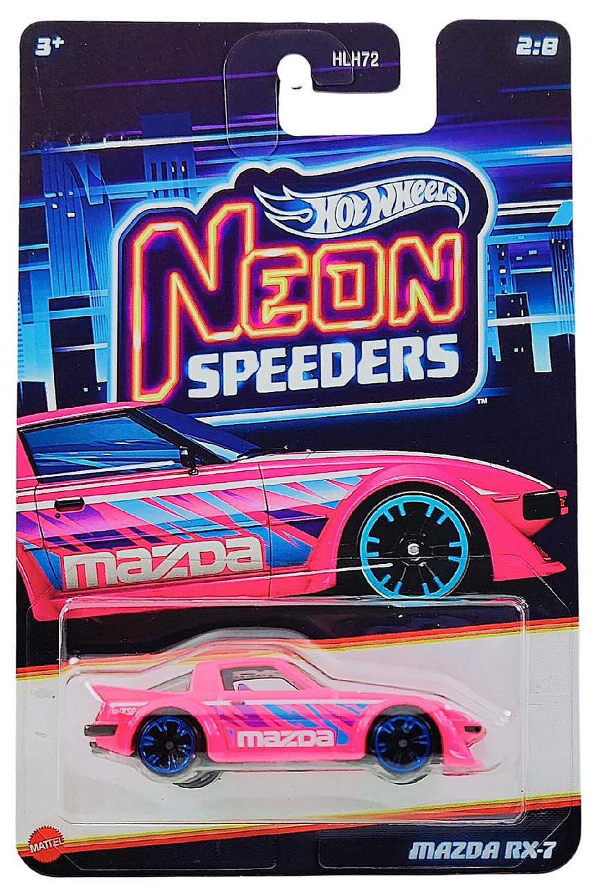 Игрушечная машинка Hot Wheels Mazda RX-7 2025 Neon Speeders 2/8 (JCB01)