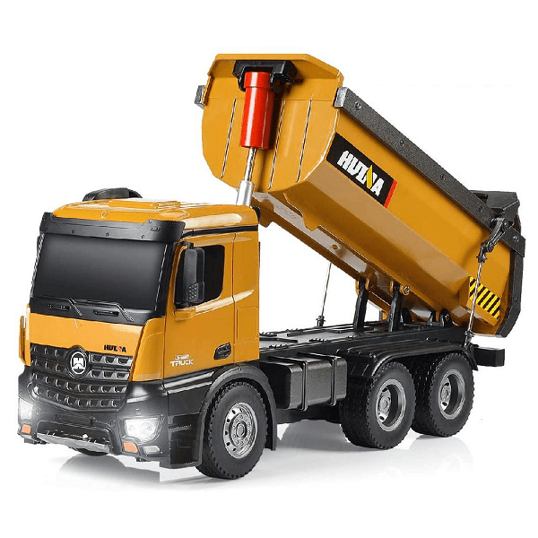 Самоскид на радіокеруванні Huina Toys 1573 1:14 з рухомим кузовом Yellow (d239)