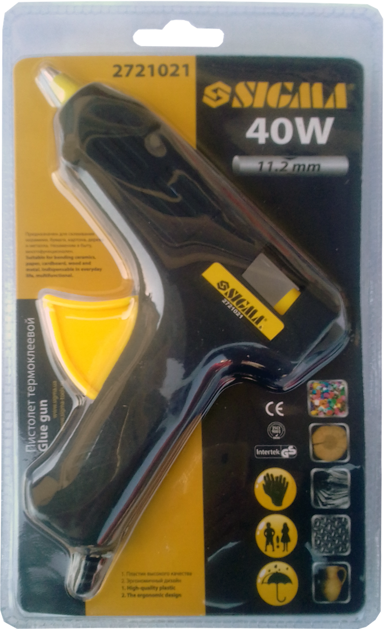 Пистолет клеевой Sigma 11 мм 40 Вт (2721021)