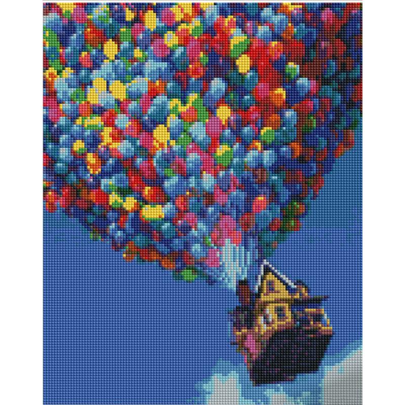 Алмазная мозаика на подрамнике Strateg Премиум Вверх 30x40 см (Str-KB116)