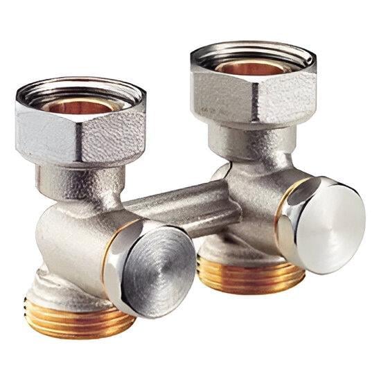 Узел нижнего подключения Giacomini прямой Fх3/4" E для 2-трубных систем 3/4" (TK-R387X002)