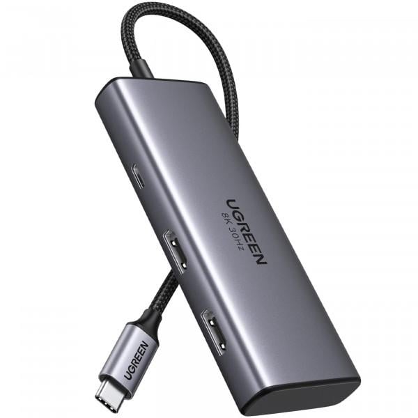 USB-хаб UGREEN CM498 6в1 Revodok 206 6в1 USB-C Hub (15852)