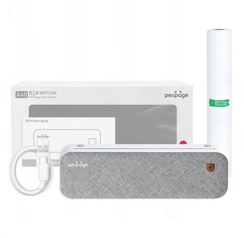 Термопринтер PeriPage A40 Bluetooth 2600 mAh для тату/эскизов/документов