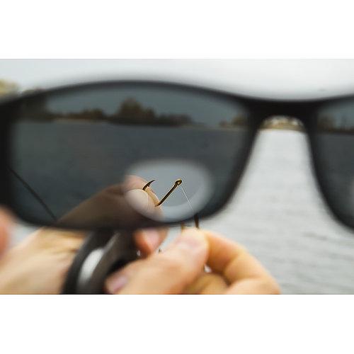 Окуляри BluWater Bifocal-3 (+2.5) Polarized (gray) чорна біфокальна лінза з діоптріями - фото 5