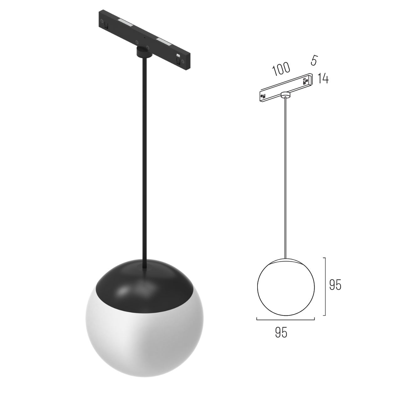 Світильник магнітний трековий MERALLI DOWN TOP 6W 3000K/6000K регульована WIFI 2,4G TUYA Білий (TRPDDT006) - фото 2 Світильник магнітний трековий MERALLI DOWN TOP 6W 3000K/6000K регульована WIFI 2,4G TUYA Білий (TRPDDT006) - фото 2