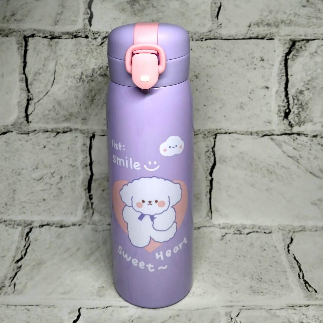 Термос детский с поилкой Sweet 22х6,5 см 500 мл Сиреневый (102-17-3)